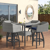 Home decorators collection sun valley aluminum outdoor bar height dining set with sunbrella sling sale